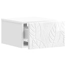 Væghængt Natbord 2 pcs Hvid højglans 49 x 34,5 x 20 cm