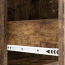 Væghængt Natbord 2 pcs Røget eg 49 x 34,5 x 20 cm