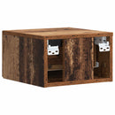 Væghængt Natbord 2 pcs Gammelt træ 49 x 34,5 x 20 cm