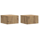 Væghængt Natbord 2 pcs Artisan-eg 49 x 34,5 x 20 cm