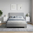 Væghængt Natbord 2 pcs Hvid 34,5 x 33 x 40 cm Konstrueret træ