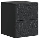 Væghængt Natbord 2 pcs Sort 34,5 x 33 x 40 cm Konstrueret træ