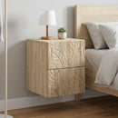 Væghængt Natbord 2 pcs Sonoma-eg 34,5 x 33 x 40 cm