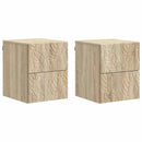 Væghængt Natbord 2 pcs Sonoma-eg 34,5 x 33 x 40 cm