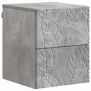 Væghængt Natbord 2 pcs Betongrå 34,5 x 33 x 40 cm