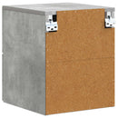 Væghængt Natbord 2 pcs Betongrå 34,5 x 33 x 40 cm
