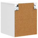 Væghængt Natbord 2 pcs Hvid højglans 34,5 x 33 x 40 cm