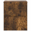 Væghængt Natbord 2 pcs Røget eg 34,5 x 33 x 40 cm