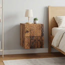 Væghængt Natbord 2 pcs Gammelt træ 34,5 x 33 x 40 cm