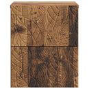 Væghængt Natbord 2 pcs Gammelt træ 34,5 x 33 x 40 cm