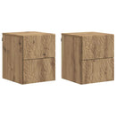 Væghængt Natbord 2 pcs Artisan-eg 34,5 x 33 x 40 cm