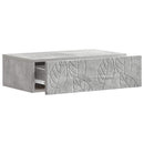Væghængt Sideskab Betongrå 59 x 34,5 x 17 cm Konstrueret træ