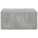Væghængt Sideskab Betongrå 59 x 34,5 x 17 cm Konstrueret træ
