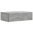 Væghængt Sideskab Betongrå 87,5 x 34,5 x 17 cm Konstrueret træ