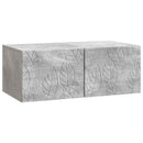 Væghængt TV-skab 59,5 x 41 x 30 cm Betongrå Konstrueret træ