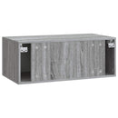 Væghængt TV-skab 78,5 x 41 x 30 cm Grå Sonoma Konstrueret træ