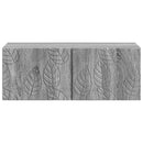 Væghængt TV-skab 78,5 x 41 x 30 cm Grå Sonoma Konstrueret træ