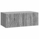 Væghængt TV-skab 59,5 x 31 cm Grå Sonoma Konstrueret træ