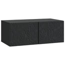 Væghængt TV-skab 78,5 x 31 cm Sort Konstrueret træ Vægmonteret