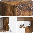 Væghængt TV-skab 78,5 x 31 cm Røget eg Konstrueret træ