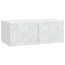Væghængt TV-skab 98 x 31 cm Hvid Konstrueret træ Vægmonteret