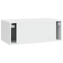 Væghængt TV-skab 98 x 31 cm Hvid Konstrueret træ Vægmonteret