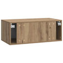 Væghængt TV-skab 98 x 31 cm Artisan-eg Konstrueret træ
