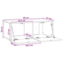 Væghængt TV-skab 98 x 31 cm Artisan-eg Konstrueret træ