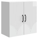 Vægmonteret skab Hvid højglans 59 x 31 x 60 cm Konstrueret træ