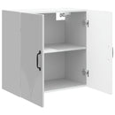 Vægmonteret skab Hvid højglans 59 x 31 x 60 cm Konstrueret træ
