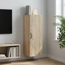 Vægmonteret skab Sonoma-eg 33 x 34,5 x 90 cm Konstrueret træ