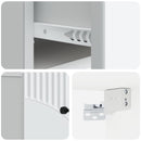 Væghængt Natbord 2 pcs Hvid 34,5 x 33 x 20 cm Konstrueret træ