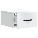 Væghængt Natbord 2 pcs Hvid 34,5 x 33 x 20 cm Konstrueret træ
