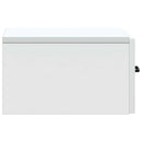 Væghængt Natbord 2 pcs Hvid 34,5 x 33 x 20 cm Konstrueret træ