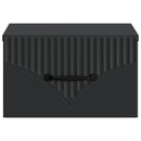 Væghængt Natbord 2 pcs Sort 34,5 x 33 x 20 cm Konstrueret træ