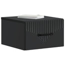 Væghængt Natbord 2 pcs Sort 34,5 x 33 x 20 cm Konstrueret træ