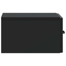 Væghængt Natbord 2 pcs Sort 34,5 x 33 x 20 cm Konstrueret træ
