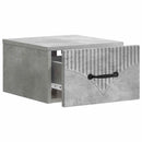 Væghængt Natbord med skuffe 2 pcs Betongrå 34,5 x 33 x 20 cm