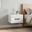 Væghængt Natbord 2 pcs Hvid højglans 34,5 x 33 x 20 cm
