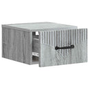 Væghængt Natbord 2 pcs Grå sonoma-eg 34,5 x 33 x 20 cm