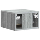Væghængt Natbord 2 pcs Grå sonoma-eg 34,5 x 33 x 20 cm