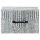 Væghængt Natbord 2 pcs Grå sonoma-eg 34,5 x 33 x 20 cm