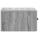 Væghængt Natbord 2 pcs Grå sonoma-eg 34,5 x 33 x 20 cm