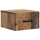Væghængt Natbord med skuffe 2 pcs Gammelt træ 34,5 x 33 x 20 cm