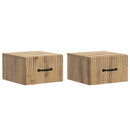 Væghængt Natbord med skuffe 2 pcs Artisan-eg 34,5 x 33 x 20 cm