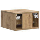 Væghængt Natbord med skuffe 2 pcs Artisan-eg 34,5 x 33 x 20 cm