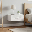 Væghængt Natbord 2 pcs Hvid 49 x 34,5 x 20 cm Konstrueret træ
