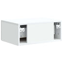 Væghængt Natbord 2 pcs Hvid 49 x 34,5 x 20 cm Konstrueret træ