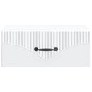 Væghængt Natbord 2 pcs Hvid 49 x 34,5 x 20 cm Konstrueret træ