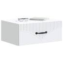 Væghængt Natbord 2 pcs Hvid 49 x 34,5 x 20 cm Konstrueret træ